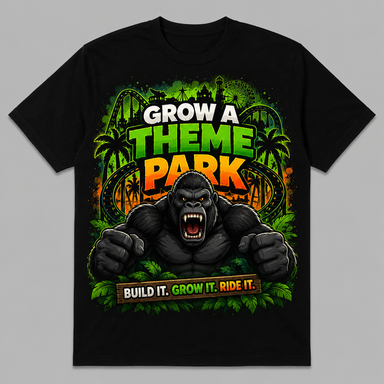 Grow a theme park t-shirt